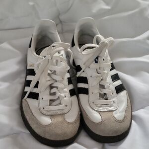 adidas Kids Sneakers - White, Black, and Gray